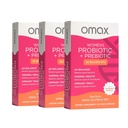Omax3 Womens Probiotic + Prebiotic, Cranberry & Chicory Root, 20 Millioner CFU, 6 Clinically Proven Strops, Vaginal pH, UTI, Bloating, (Packaging May Vary)