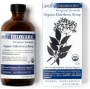 Organic Elderberry Syrup - Anthoimmune - Immun Support til voksne og børn - USDA Organic, Ultra-Premium Black Elderberry Formel (8 oz) 48 Servering