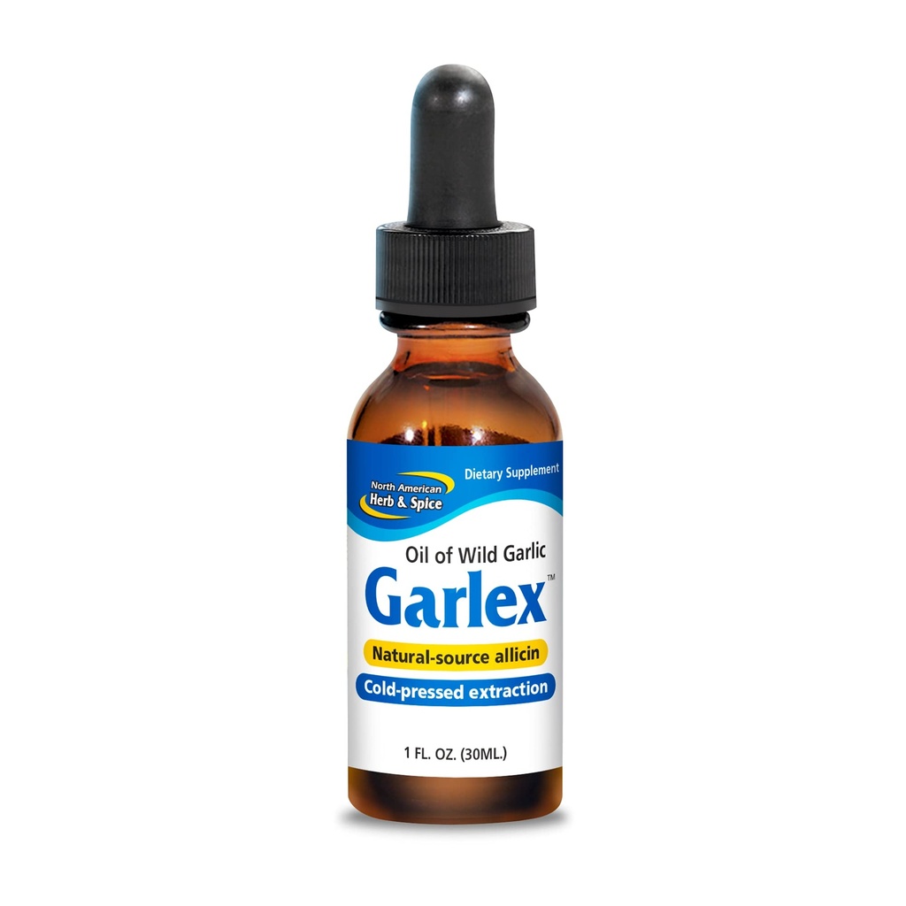 Nordamerikansk Herb and Spice, Garlex. Olie af Vild Hvidløg, 1 oz
