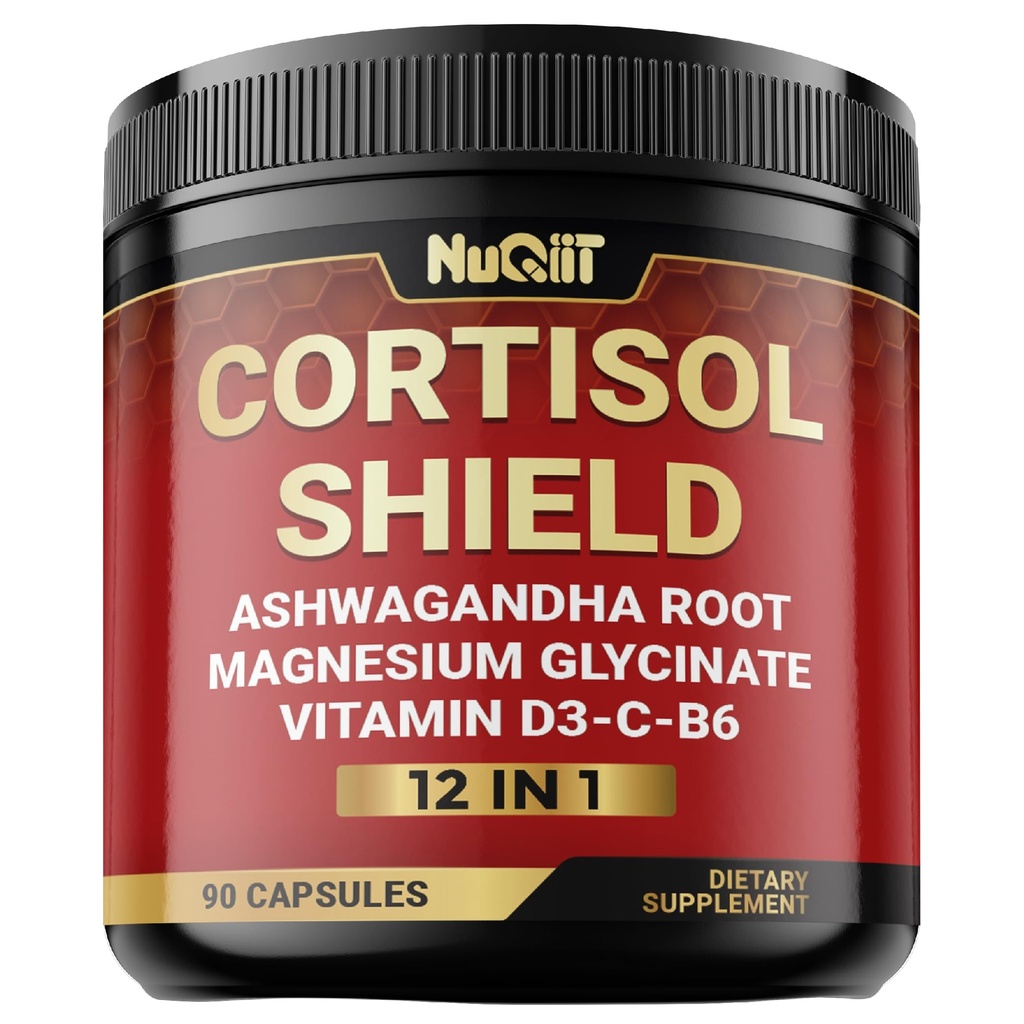12in1 Cortisol Shield - Ashwagandha og Magnesium & 10 Mere - 90 Kapsler