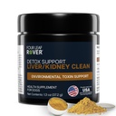 Four Leaf Rover Hund Lever Support - med økologisk mælk tidsel & svampe - med Nyre Support - Detox & Rense - Veterinarian Formuleret
