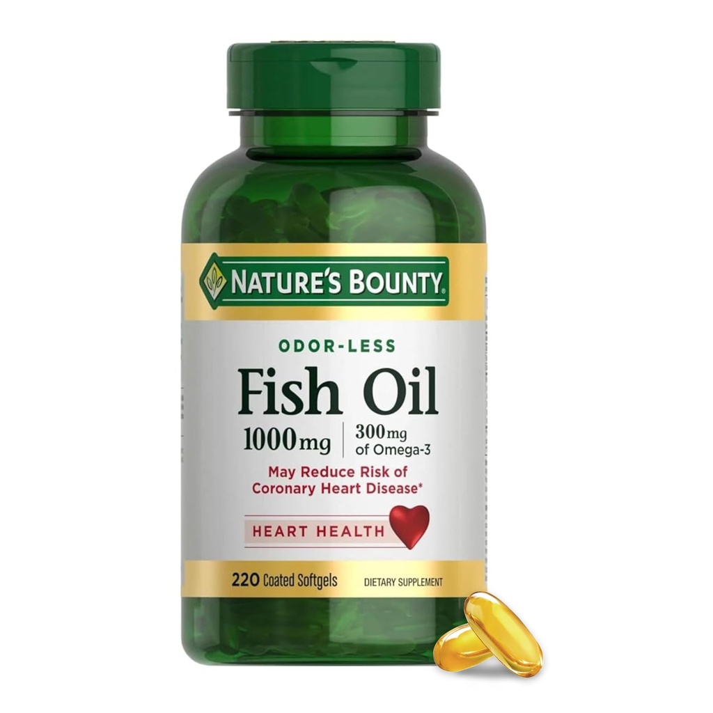 Nature 's Bounty Fish Oil, 220 Greve