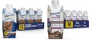 Glucerna Protein Smart Nutritional Shake & Sikre Max Protein Nutrition Shake med 30g Protein, 1g sukker, High Protein Shake, Milk Chocolate, 11 Fl Oz (Pack of 12), Flydende, Halal