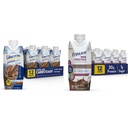 Glucerna Protein Smart Nutritional Shake & Sikre Max Protein Nutrition Shake med 30g Protein, 1g sukker, High Protein Shake, Milk Chocolate, 11 Fl Oz (Pack of 12), Flydende, Halal