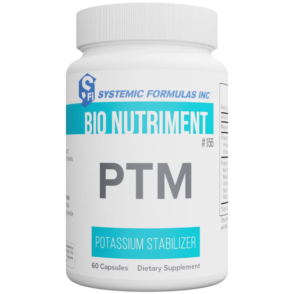 Systemiske formler PTM Kaliumstabilisator 60 kapsler Bio Nutriment # 155.