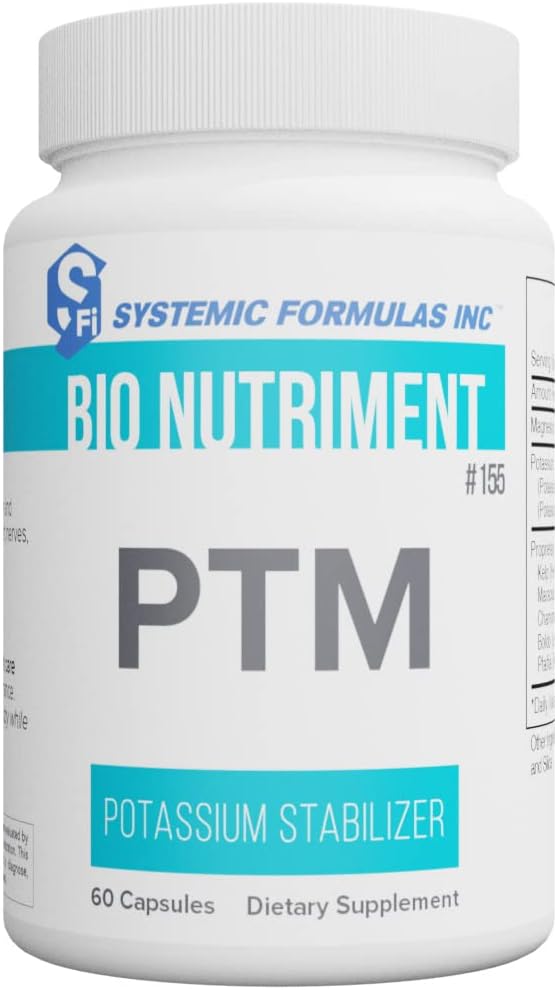 Systemiske formler PTM Kaliumstabilisator 60 kapsler Bio Nutriment # 155.