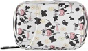 Plaaee Weekly Pill Organizer sag 7 Dag Cute Cow Flower Portable Pill Box Bag Medicin Organizer Pill Container med lynlås til rejse Familie Business Camping