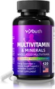 Multivitamin til kvinder og mennesker, servering 13 essentielle vitaminer, 9 mineraler, Ashwagandha og cholin, hjælpe med at øge immunitet, bevare Vitality og forbedre hudens sundhed, 120 kapsler