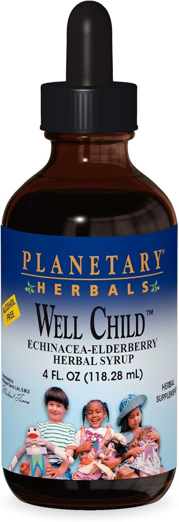 Planetariske Herbals Echinacea- Elderberry Syrup, 4 fl oz (128.28 ml)