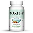 Maxi Health B- 6 - Vitamin B6- 100 mg Kardiovaskulær Health - 100 tabletter - Kosher (100 greve, pakke med 2)