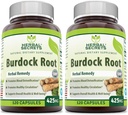 Urtehemmeligheder Burdock Root 425 mg kapsler (non-GMO) (120 Greve - pakke med 2)