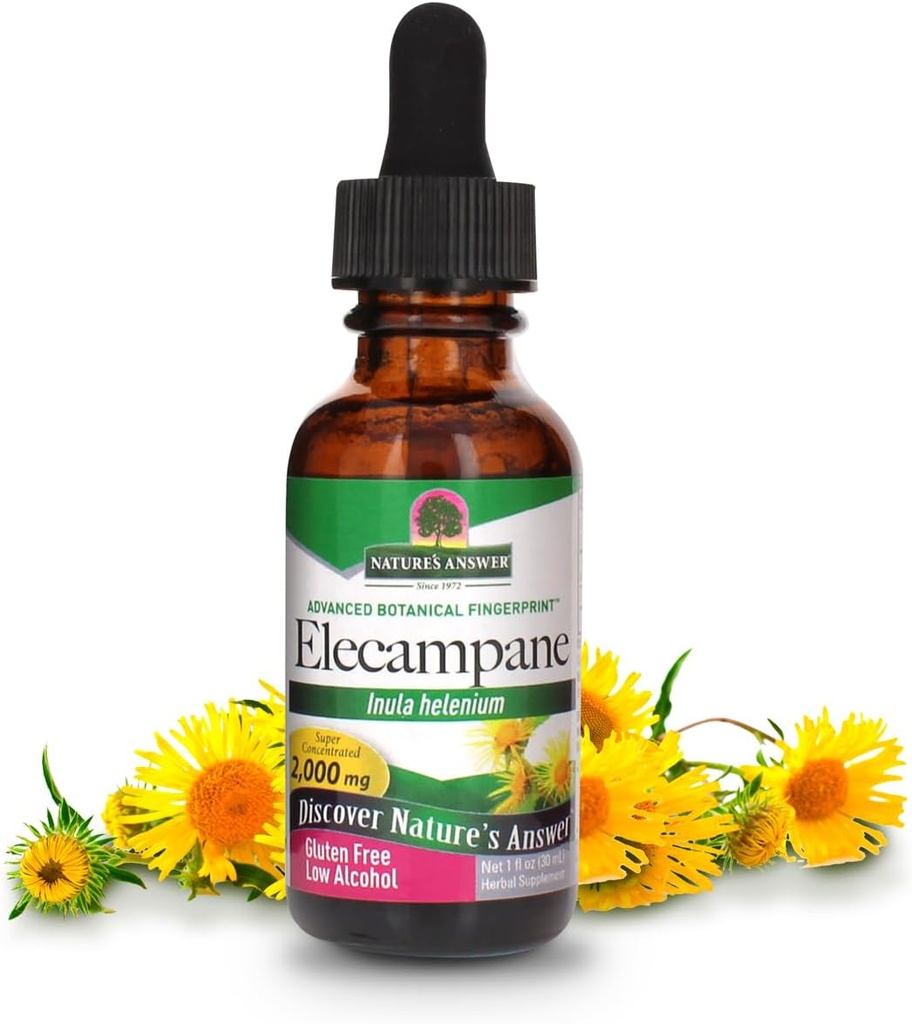 Naturens svar Elecampane Root med organisk alkohol, 1-Fluid Ounce