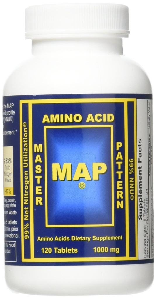 Kort 2 X Master Aminosyre Mønster 1000 mg muskeltræning