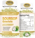 2 Pack Soursop Graviola Gummeis, Organic Soursop blade og frugt ekstrakt til Cell Support & Regeneration, immunboost, fordøjelsesstøtte, sukker fri / Vegan, Original Flavor