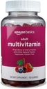 Grundlæggende Voksen Multivitamin Gummies, Blandede Berry & Cherry, 150 Gummies, 75-Day Supply, Pack of 1 (Tidligere Solimo)