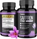 DMoose Saffron Extract (88, 5 mg) - Enhance Energy, Support Eye Health - Ikke-GMO Safran supplement til mænd og kvinder - 60 kapsler (2 måneder servering) (60 greve)
