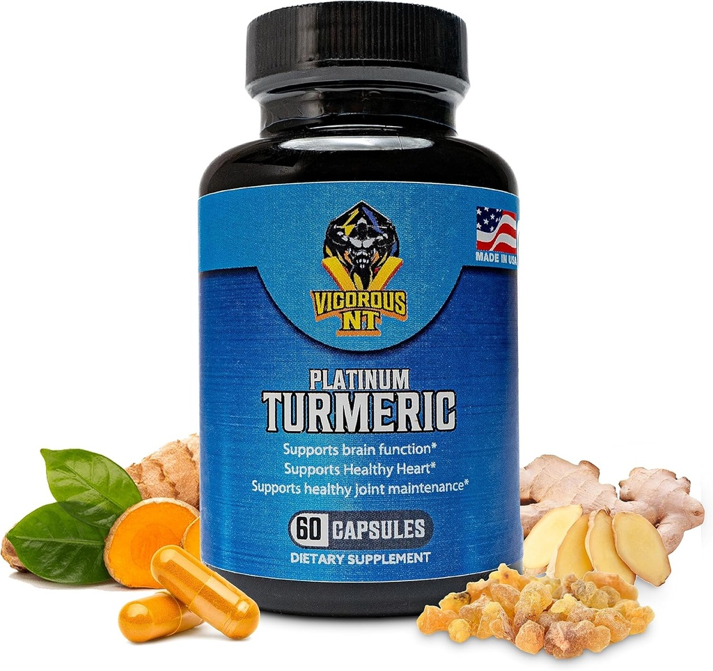 Vigourøs NT Platinum Gurkemeje Supplement - 95% Curcuminoider - 60 kapsler