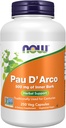 Now Supplements, Pau D 'Arco (Tabebuia heptaphylla) 500 mg, Herbal Support, 250 Veg kapsler