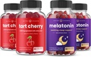 NutraChamps Tart Cherry (2 Pack) & Melatonin (2 Pack) til Muscle & Sleep Support