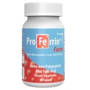 Proferrin Forte- 12mg høj Absorbing Heme Iron Polypeptid. Let på Gut. 90 tabletter. 1mg folinsyre til at hjælpe i røde blodceller produktion. Ikke påvirket af kaffe, calcium eller PPI.