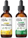 Wild & Organic Pine Pollen Tinktur 2 fl oz & Stinging Nettle Root Tinktur 2 fl oz