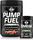 PMD Sports PMD Sports Ultra Pump Fuel Insanitet - Pre Workout - Miami Sunrise (30 Servere) & PMD Sports Omega skærer Elite termogene Fat Burner (90 Softgels)