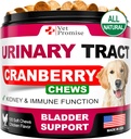 Behandling af hunde - Cranberry supplement til hunde UTI - Bstige Control - Urinvejsinfektion Behandling medicin - Cranberry supplement Vitaminer Multivitamin Chews - Made in USA