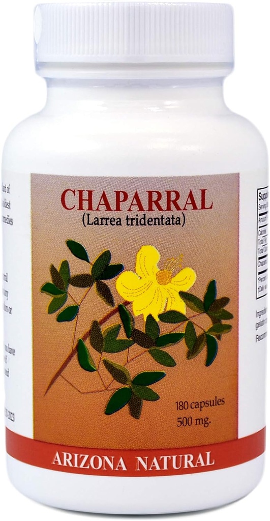 Chaparral (Larrea tridenata), 500 mg, 180 kapsler
