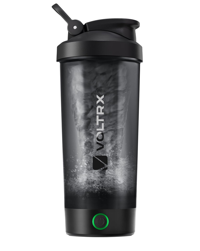 VOLTRX Protein Shaker Flaske, Fusion USB C Genopladelig Elektrisk Protein Shake mixer, Shaker Cups til Protein Shakes og Meal Erstatning Shakes, BPA Free, 24oz