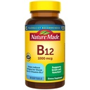 Nature Made Vitamin B12 1000 mcg, Kosttilskud til energi Metabolisme Support, 90 Softgels, 90 Day Supply
