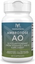 Mannatech Ambrotose AO 60 Capsules Loaded w/ Vitamin C and Vitamin E. Helps Body Against Free Radicals. Gluten-Free, Dairy-Free & Vegetarian-Friendly Immune Support Supplement
