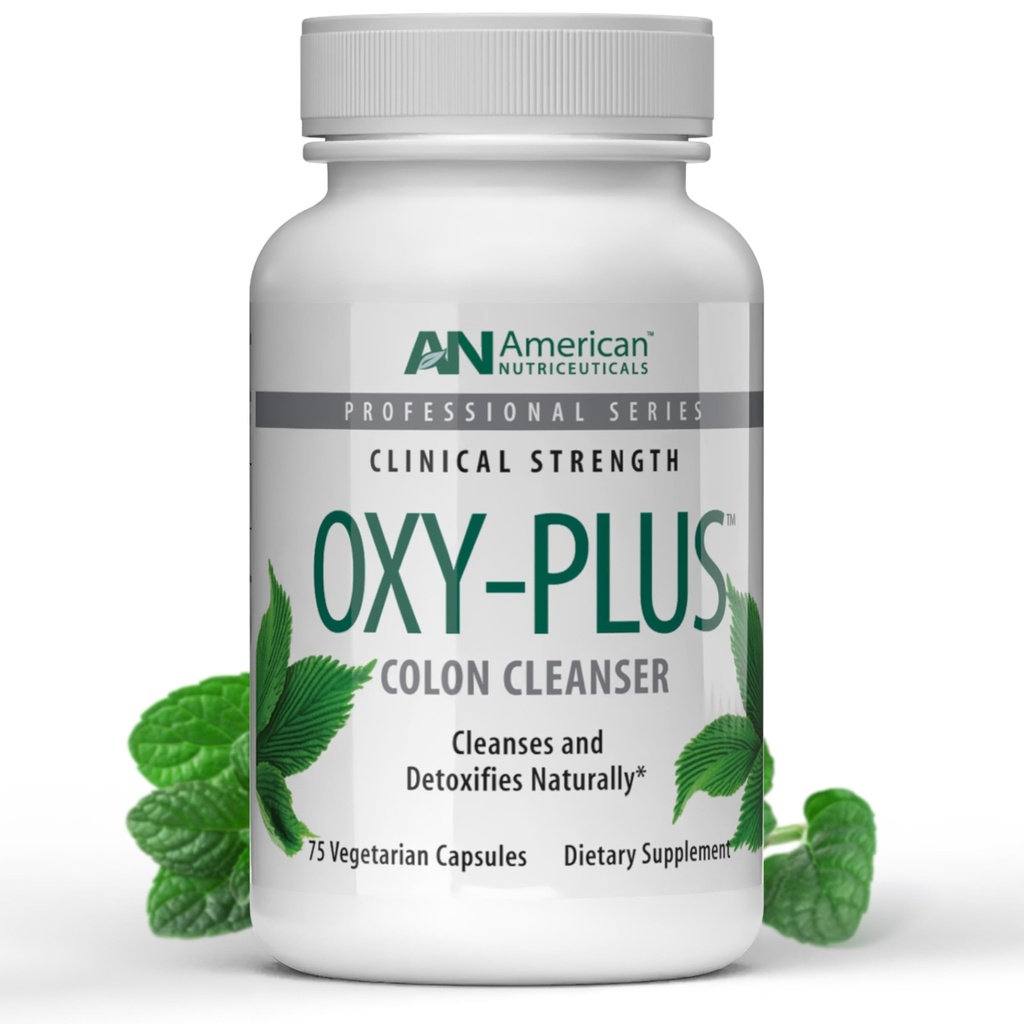 Amerikansk Nutrikacin - Oxy- Plus - Colon Cleanse Detox for Relief - Reducerer Heavy Metal - Forstoppelse Relief for kvinder, mænd, voksne - Hurtig skuespil, ingen gas / bloating - 75 kapsler (3-4 uge Supply)