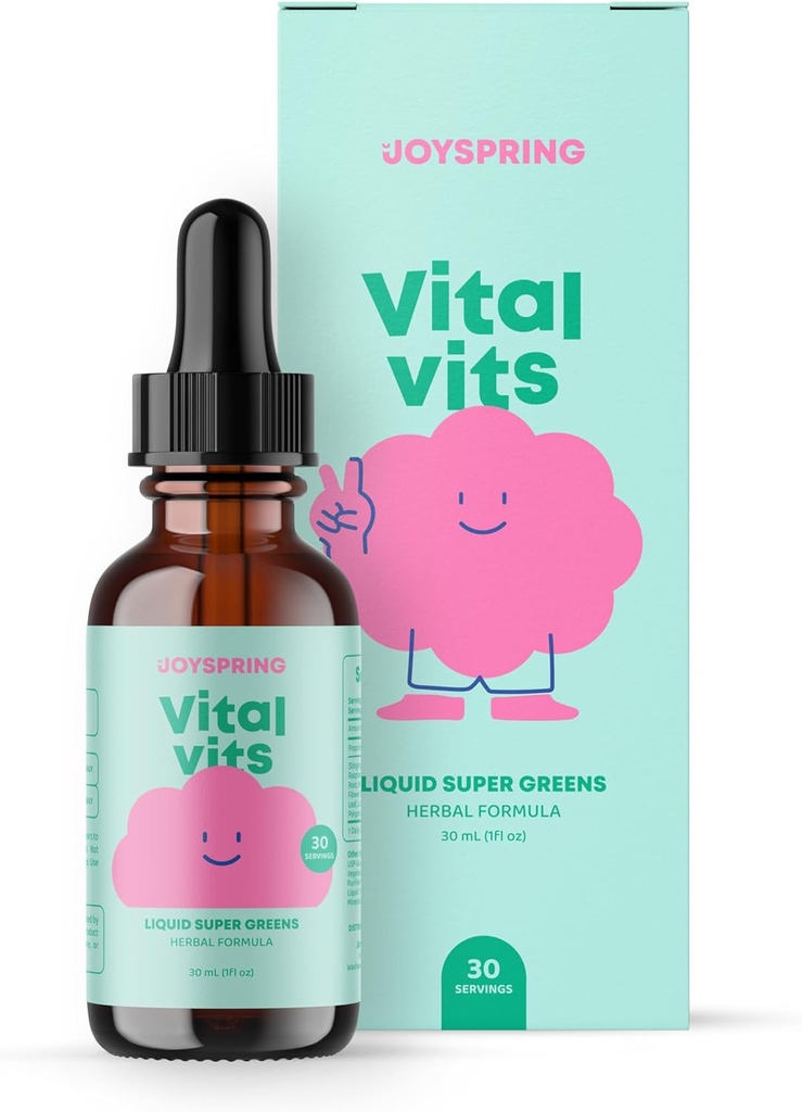 JoySpring Multivitamin Drops Bundle â 124; Naturligt sourced kids Vitaminer & mineraler â 124; Non-Alkoholic, Sugar- Free Liquid Formel 124; Vegan & Vegetar Liquid Drops Supplement