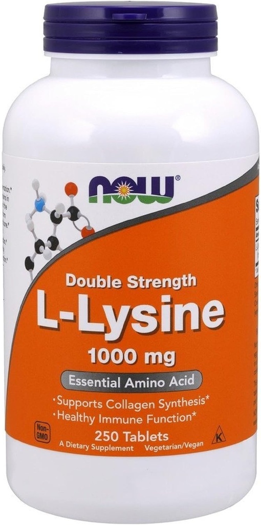 L- Lysin 1000 mg dobbelt styrke, 250 tabletter