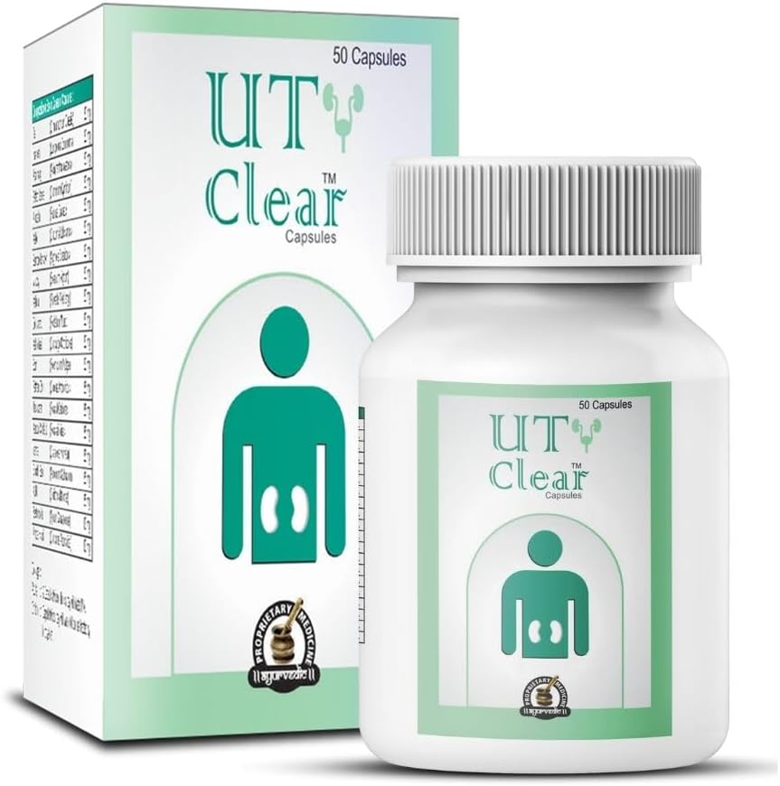 UT Clear Capsule Best Product for Kidney Cleansing to Detoxify Kidneys 4 Packs of 50 Capsules