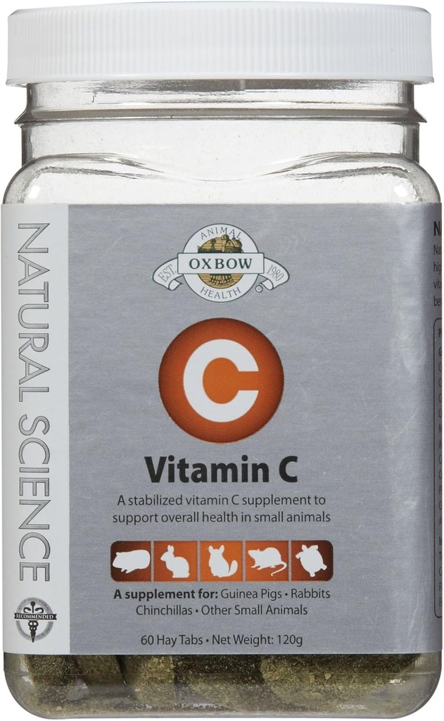 Oxbow Natural Science Vitamin C Supplement 60 faner 120g