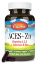Carlson - ACES + Zn, Vitaminer A, C, E + Selenium & Zink, Cellular Health & Immunsupport, Antioxidant, 120 Softgel