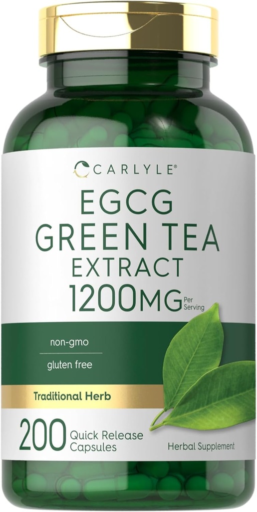 Carlyle EGCG Green Tea Extract Supplement: 124; 1200mg