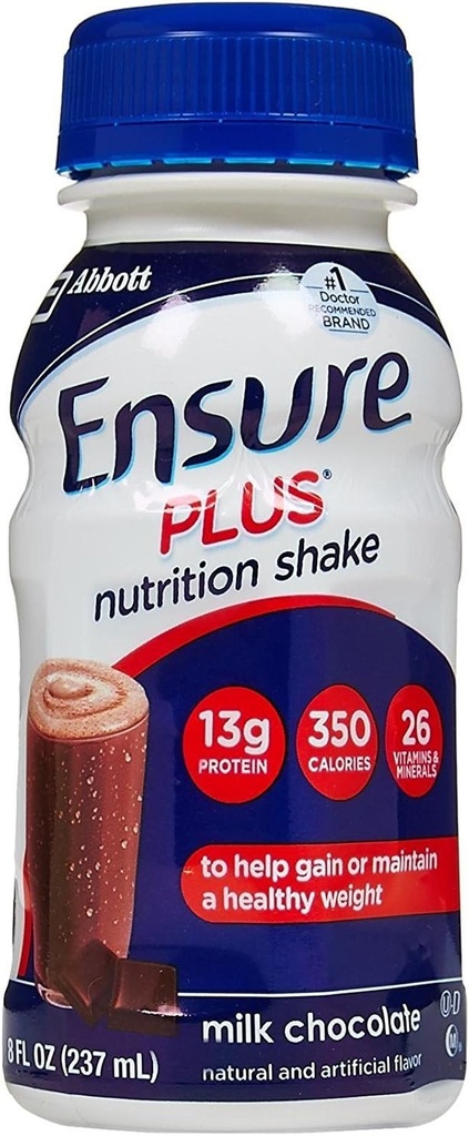 Sikre Plus Nutrition Ryst flasker - Mælk chokolade - 8 oz - 6 pk