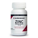 Kirkman - Zinkpicolinat 25 mg - Hypoallergen - 150 vegetariske kapsler - Gluten Free - Casein Free - Minerals