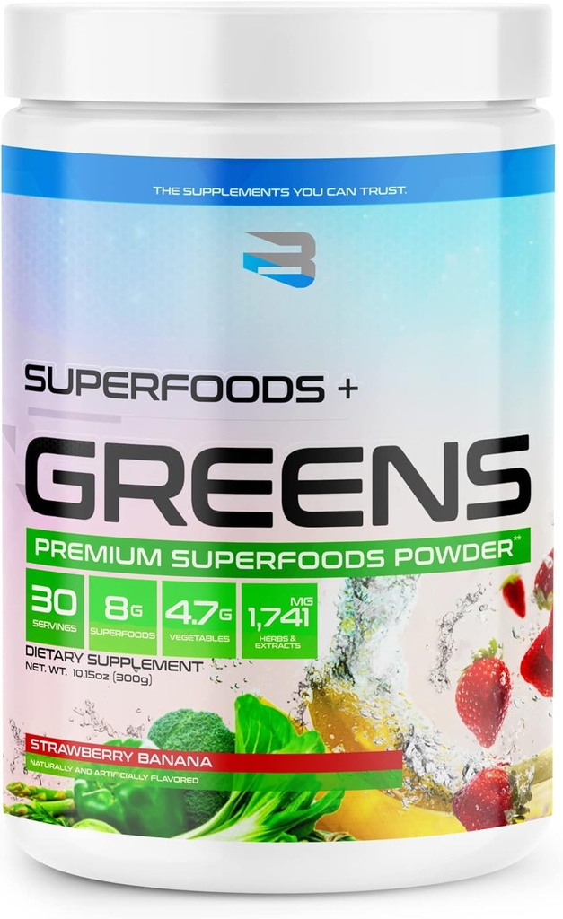 Tro kosttilskud Superfoods + Grønne (Jordbær Banana)