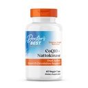 Doctor 's Best CoQ10 100 mg + Natokinase 2.000FU, Understøtter hjerte & cirkulation Support, Non- GMO, Gluten Free, Vegan, 60 Veggie Caps
