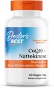 Doctor 's Best CoQ10 100 mg + Natokinase 2.000FU, Understøtter hjerte & cirkulation Support, Non- GMO, Gluten Free, Vegan, 60 Veggie Caps
