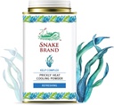 Snake Brand Prickly Heat Cooling Powder for Everyday Use - Anti- Chafing, Heat Udslæt Relief, Ocean Fresh Kelp Duft (4.9 Oz / 140g)
