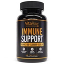 Immunstøtte Vitaminer - Hyldebær med zink, C-vitamin og hvidløg til voksne - Sambucus Black Elderberry Kapsler & Echinacea Immunity Fornyelse Complex