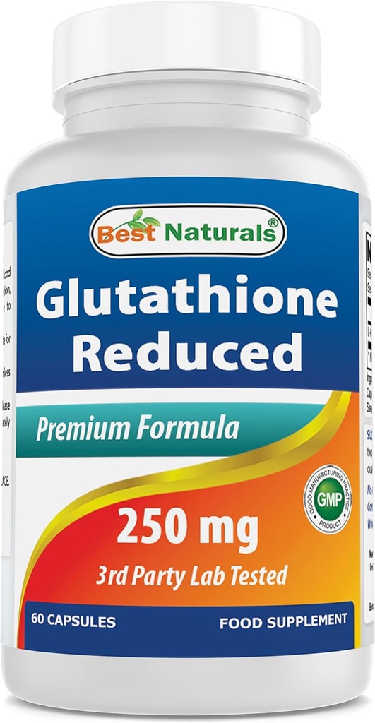 Bedste Naturals L- Glutathion 250 mg 60 kapsler