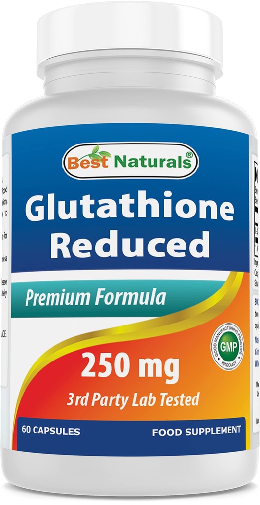 Bedste Naturals L- Glutathion 250 mg 60 kapsler