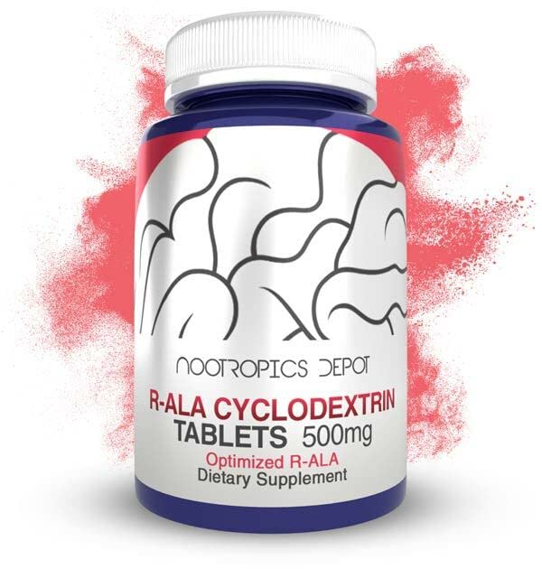 Nootropics Depot R- ALA Cyclodextrin Complex Tablets Note 124; 500mg