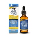 Natural Path Sølv vinger Kolloid Sølv 50ppm (250mcg) immunforsvar Supplement 2 fl. oz. Dropper