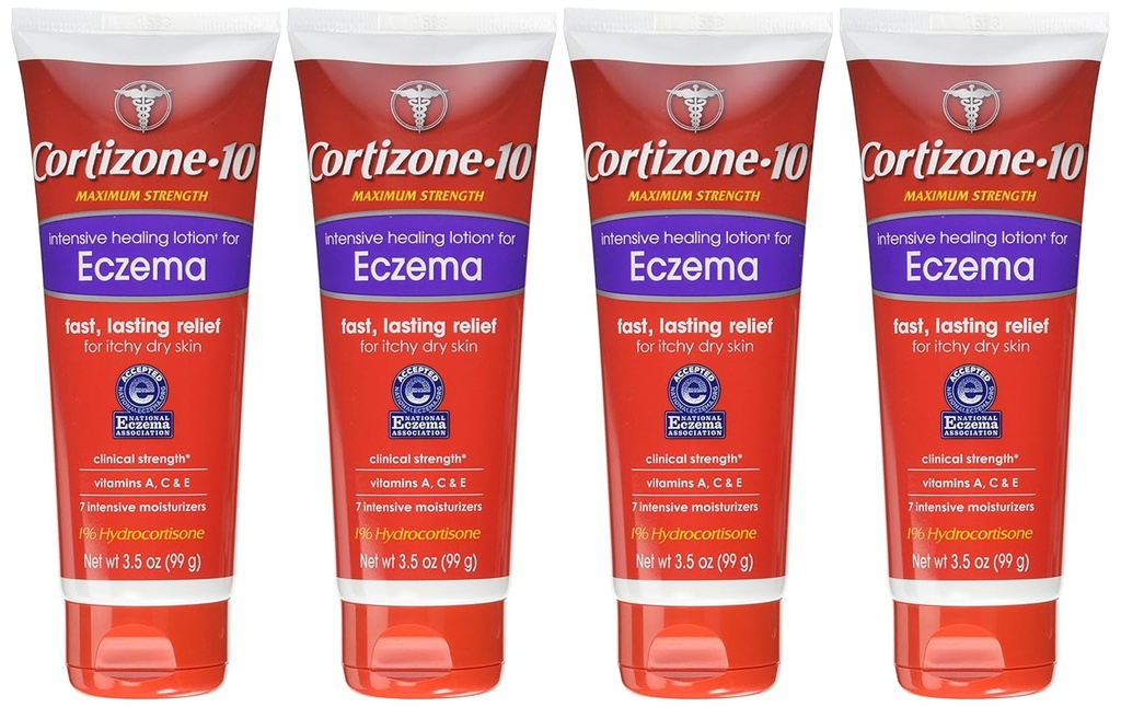 Cortison 10 Intensive Healing Eksem Lotion 3.5 Oz (4 Pack)